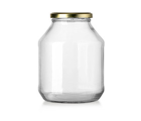Wall Mural - jar glass bottle isolated
