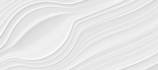 Abstract grey white waves and lines pattern.  Futuristic template background. 