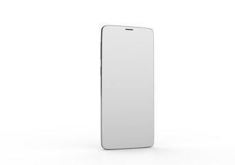  New realistic mobile phone smartphone mockup with blank screen.