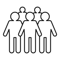 Poster - Training audience icon. Outline training audience vector icon for web design isolated on white background