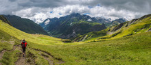 Hiker On Boulder Rocks Free Stock Photo - Public Domain Pictures