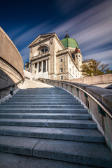 Stairway leading to St Joseph Oratory in Montreal