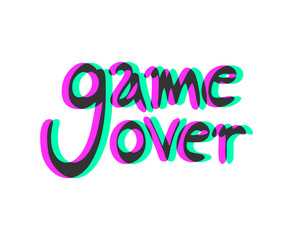 Sticker - game over visual effect