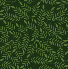 Wall Mural - Green leaves background vector design