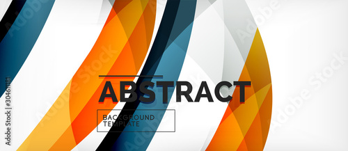 Colorful wave lines abstract background, color line for business or techno pr...