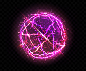 Electric ball or plasma sphere with lens flare