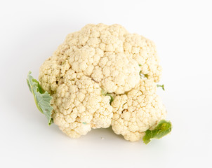 Canvas Print - Cauliflower isolated on a white background