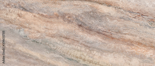 Naklejka dekoracyjna Brown Marble Texture Background With Grey Curly Veins, Smooth Natural Breccia Marble Tiles, It Can Be Used For Interior-Exterior Home Decoration And Ceramic Tile Surface, Wallpaper, Architectural Slab