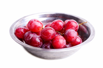 Canvas Print - Ripe red bunch of grapes