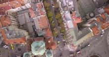 Satellite view of Prague streets around Parizska street