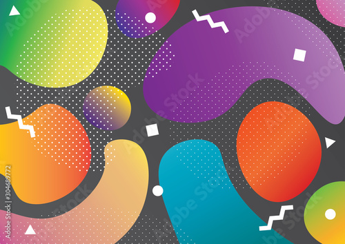 Creative geometric colorful background with patterns. Collage. Design for pri...