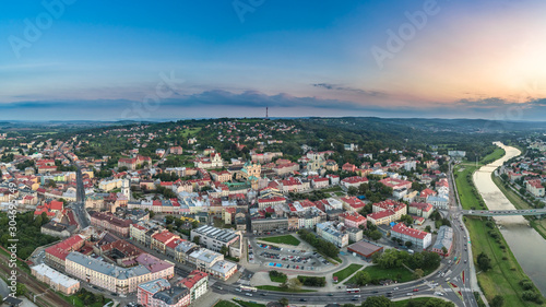 Plakat Zielona Góra  panorama-of-przemysl-aerial-view