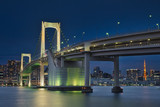 Fototapeta  - Rainbow Bridge & Blue Hour