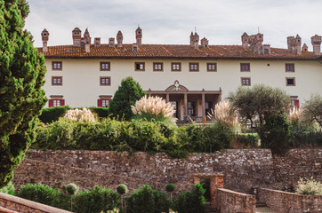 Wall Mural - Artimino villa medici front facade by Buontalenti architecture master