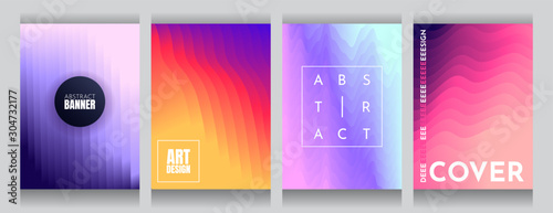 Cuadros en Lienzo Abstract vector geometric flow background