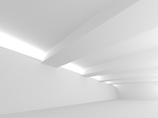 Futuristic White Architecture Design Background