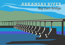 Arkansas River Big Dam Bridge
