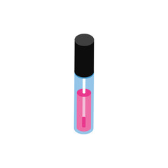 Poster - bright of lips makeup product isolated icon