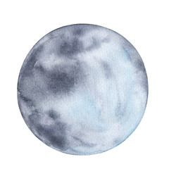 watercolor moon on a white background