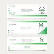 © Den - Set of vector banner background design - White and green
