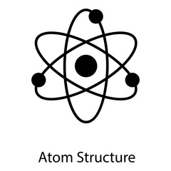 Canvas Print -  Atomic Structure Vector