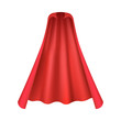 © sabelskaya - Realistic red cape for vampire or superhero costume seen from front view