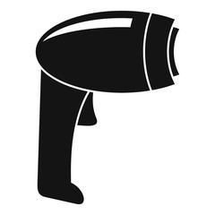 Poster - Hand barcode scanner icon. Simple illustration of hand barcode scanner vector icon for web design isolated on white background