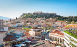 Fototapeta  - Skyline of Athenth with Acropolis hill