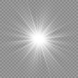 © vikusandra - Glow light effect. Star burst with sparkles.Sun. Vector illustration