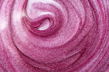 Texture Of Lip Gloss. Smudged Makeup Product Sample. Sparkling Background
