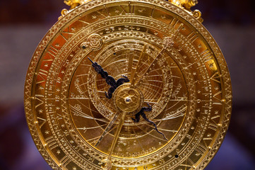 Wall Mural - an ancient clock with constellations	