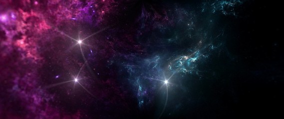Wall Mural - science fiction wallpaper. beauty of deep space. colorful graphics for background, like water waves,