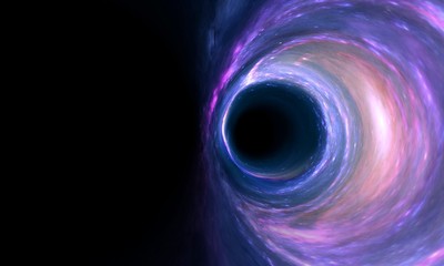 Wall Mural - black hole, science fiction wallpaper. beauty of deep space. colorful graphics for background, like 