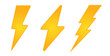 Electricity power energy lightning symbol