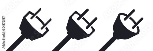 Fotomural Electricity power plug types vector illustration icon
