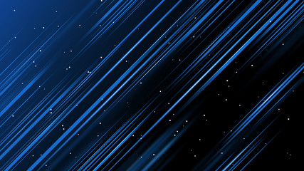 Colorful blue glowing lines into space background. Abstract bright glitter background. elegant illustration.