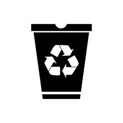 trash can icon vector design symbol