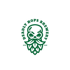 Poster - Skull hops logo