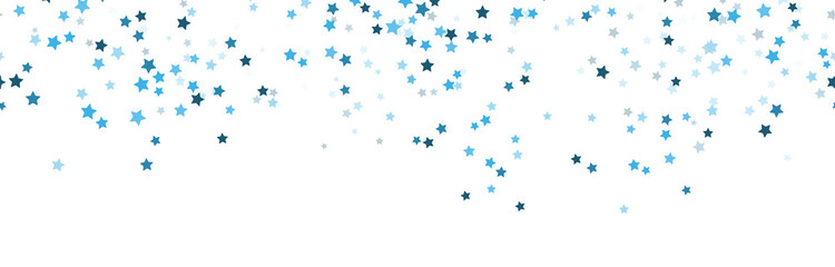 Wall Mural - seamless confetti stars background for christmas time