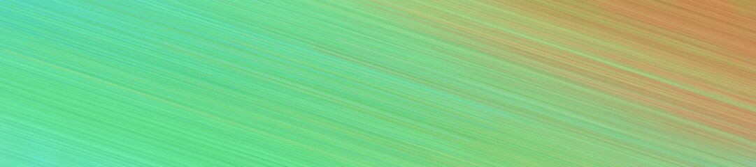 Aufkleber - wide header background with diagonal line design and pastel green, dark khaki and medium aqua marine colors and space for text or image