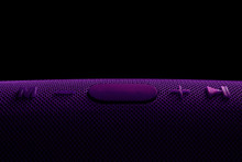 Wireless Music Column. Purple Bluetooth Speaker. Control And Volume Buttons.