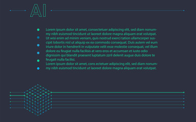 Poster - AI, machine learning, deep learning design element