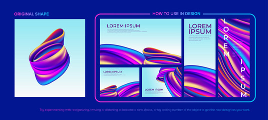 Poster - Abstract Shape with Design Pack