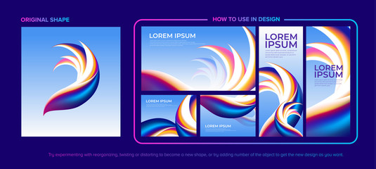 Poster - Abstract Shape with Design Pack