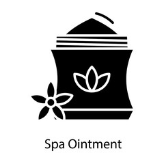 Canvas Print - Spa Ointment Vector 