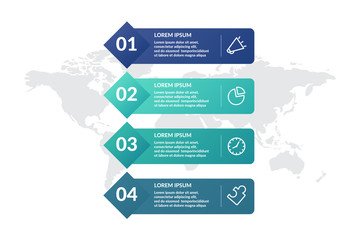 Wall Mural - step or process infographic template design . infographic concept for presentations, banner, workflow layout, process diagram, flow chart and how it work