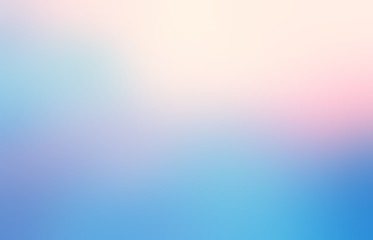 pink glow on blue empty background. cold morning light clear sky abstract illustration. winter defoc