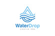 Creative Water Drop Concept Logo Design Template
