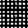 © Анастасия Гевко - Black paint checkered vector seamless pattern. Hand drawn dry paintbrush crossed lines background.
