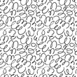 © Anastasiia Hevko - Curly pen lines vector seamless pattern. Swirl and curly lines texture. Hand painted grunge abstract background.